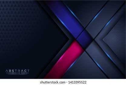 background with modern shape and overlap layer. abstract modern navy background. eps vector
