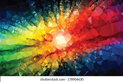 Background modern texture triangle geometry color universe splash