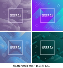 Background modern wallpaper poster vector set collection graphic design