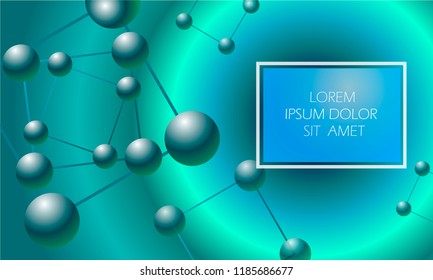 Background molecular in the style of digital art