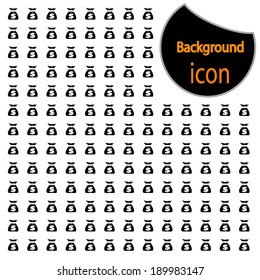 Background money bag icon eps8.