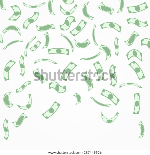 Background Money Falling Above Vector Illustration Stock Vector ...