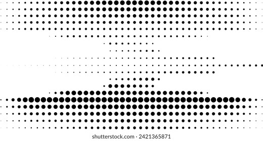 Background with monochrome dot texture. Polka dot pattern template. Background with black dots - dot background art eps 10
