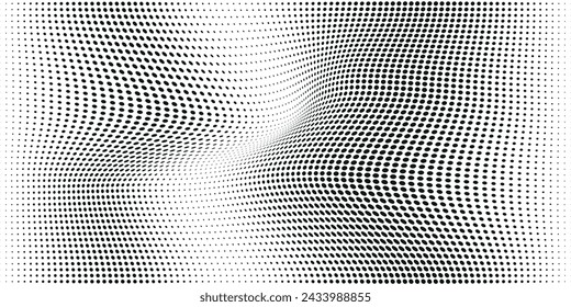 Background with monochrome dot texture. Polka dot pattern template. Background with black dots - dot background art eps 10