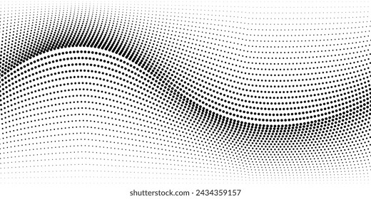 Background with monochrome dot texture. Polka dot pattern template. Background with black dots - dot background art modern
