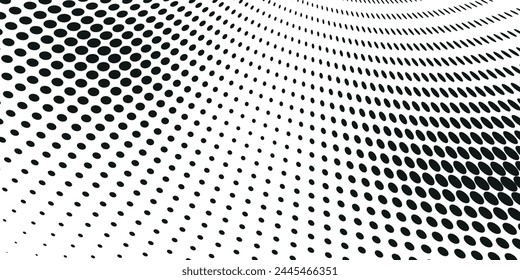 Background with monochrome dot texture. Polka dot pattern template. Background with black dots - dot background art eps 10