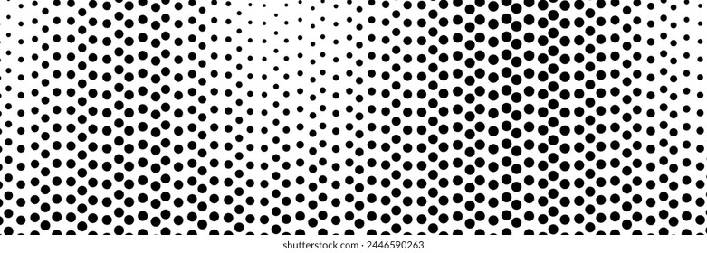 Background with monochrome dot texture. Polka dot pattern template