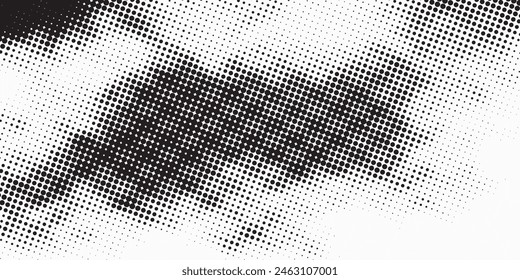 Background with monochrome dot texture. Polka dot pattern template.