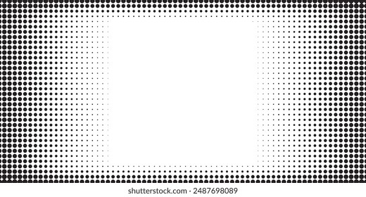 Background with monochrome dot texture. Polka dot pattern template. Background with black dots - stock vector dots basic background dots	