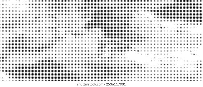 Fondo con textura de punto monocromo. Plantilla de patrón de lunares. Fondo con puntos negros - Vector de stock puntos puntos básicos de fondo