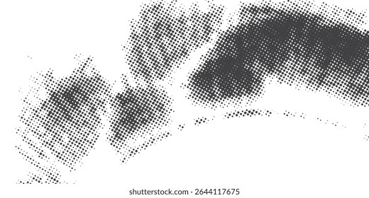 Plano de fundo com textura de pontos monocromáticos. Modelo de padrão de ponto polka