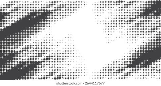 Background with monochrome dot texture. Polka dot pattern template. Background with black dots - stock vector dots basic background dots