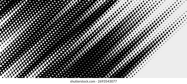 Plano de fundo com textura de pontos monocromáticos. Modelo de padrão de ponto polka. Plano de fundo com pontos pretos - pontos vetoriais de ações pontos de fundo básicos