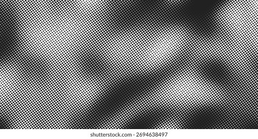 Background with monochrome dot texture. Polka dot pattern template. Background with black dots - stock vector dots basic background dots
