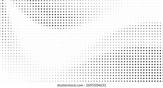 Plano de fundo com textura de pontos monocromáticos. Modelo de padrão de ponto polka. Plano de fundo com pontos pretos - pontos vetoriais de ações pontos de fundo básicos	