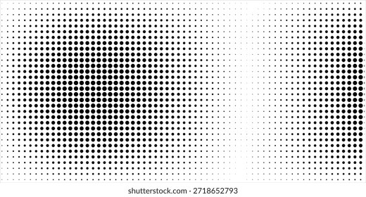Plano de fundo com textura de pontos monocromáticos. Modelo de padrão de ponto polka. Plano de fundo com pontos pretos - pontos vetoriais de ações pontos de fundo básicos