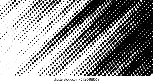 Fondo con textura de punto monocromo. Plantilla de patrón de lunares. Fondo con puntos negros - Vector de stock puntos puntos básicos de fondo