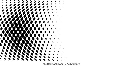 Fondo con textura de punto monocromo. Plantilla de patrón de lunares. Fondo con puntos negros - fondo básico de puntos de Vector de stock dots artes modernas

