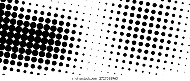 Background with monochrome dot texture. Polka dot pattern template. Background with black dots - stock vector dots basic background dots
