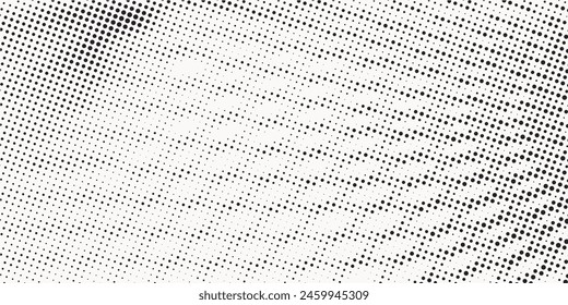 Background with monochrome dot texture. Vector polka dot pattern template