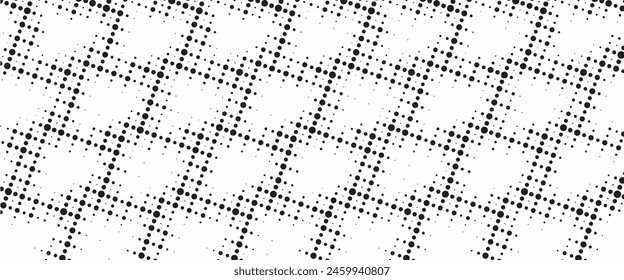 Background with monochrome dots texture. Polka dot pattern template.