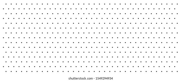 Background with monochrome dotted texture. Polka dot pattern template