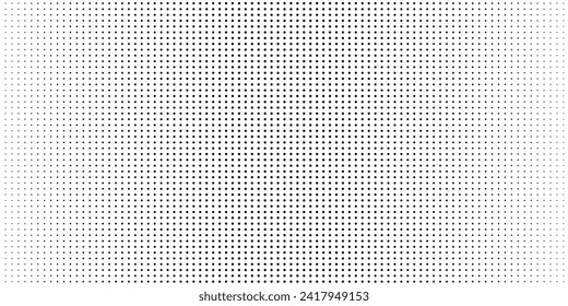 Background with monochrome dotted texture. Polka dot pattern template. Background with black dots - stock vector dot grid monocrome