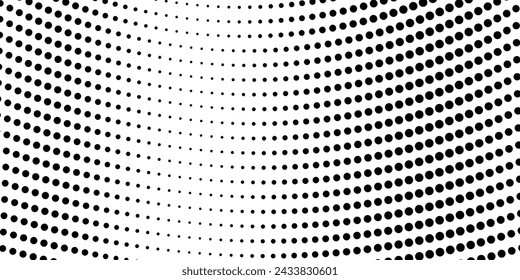Fondo con textura punteada monocromática. Plantilla de patrón de lunares. Vector ilustrador