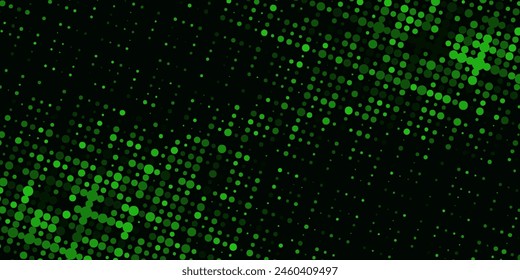 Fondo con textura punteada monocromática. Patrón de puntos de Vector de Plantilla de lunares