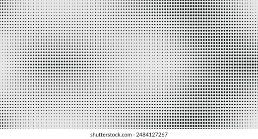 Hintergrund mit einfarbiger gepunkteter Textur. Polka Punktmuster Vorlage Vektorgrafik Punktmuster