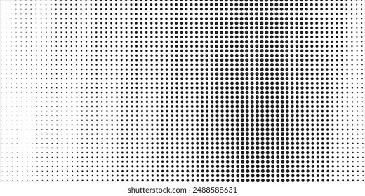 Background with monochrome dotted texture. Polka dot pattern template. vektor