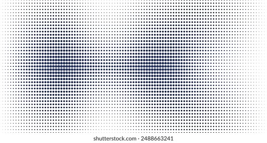 Fondo con textura punteada monocromática. Patrón de puntos de Vector de Plantilla de lunares