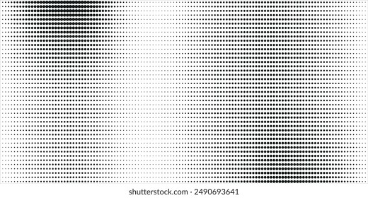 Background with monochrome dotted texture. Polka dot pattern template vector dots pattern