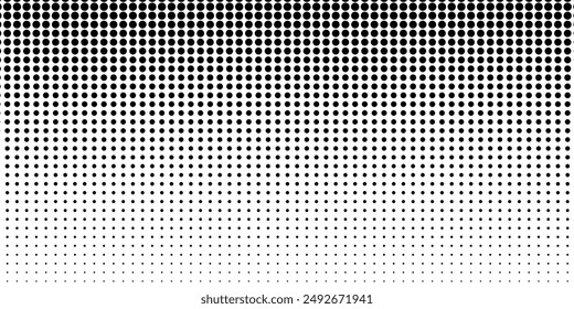 Background with monochrome dotted texture. Polka dot pattern template vector dots pattern