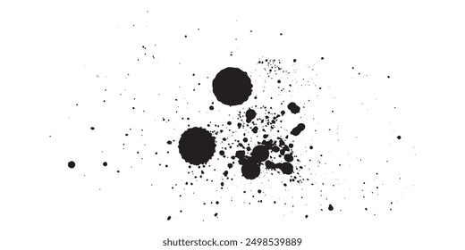 Background with monochrome dotted texture. Polka dot pattern template. vector ilustration