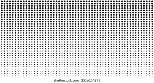 Background with monochrome dotted texture. Polka dot pattern template. vector ilustration