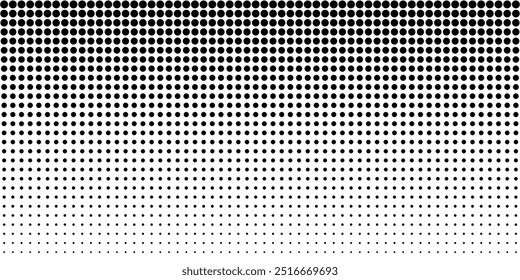 Background with monochrome dotted texture. Polka dot pattern template. vector ilustration