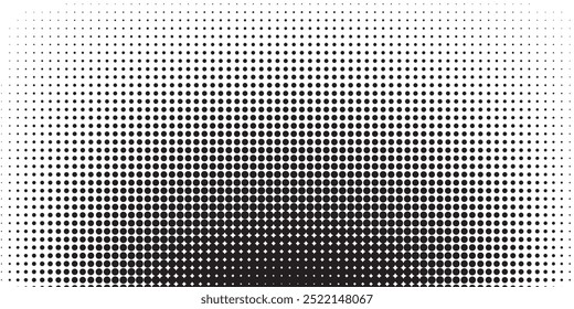 Fondo con textura monocromática punteada. Plantilla de patrón de lunares. ilustración de Vector