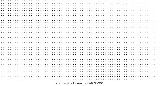 Fondo con textura monocromática punteada. Plantilla de patrón de lunares. ilustración de Vector