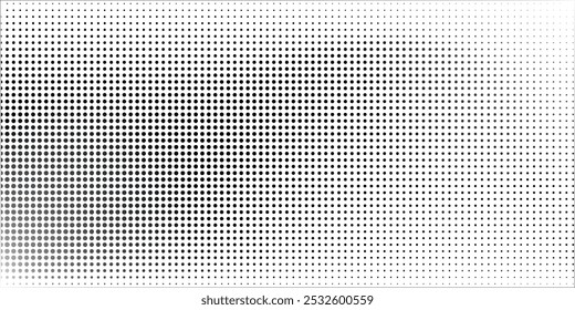 Background with monochrome dotted texture. Polka dot pattern template vector dots pattern