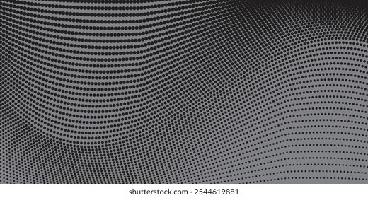 Fondo con textura monocromática punteada. Plantilla de patrón de lunares