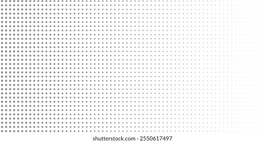 Background with monochrome dotted texture. Polka dot pattern template. vector ilustration
