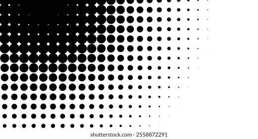 Background with monochrome dotted texture. Polka dot pattern template. vector ilustration