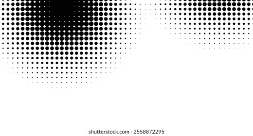 Background with monochrome dotted texture. Polka dot pattern template. vector ilustration