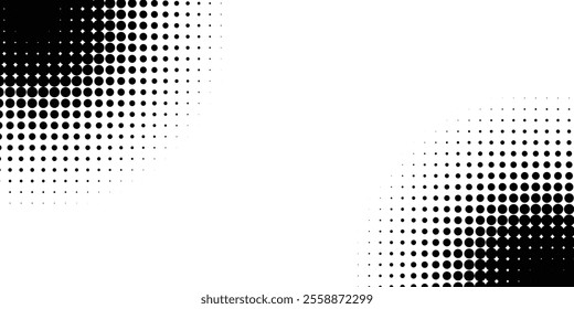 Background with monochrome dotted texture. Polka dot pattern template. vector ilustration