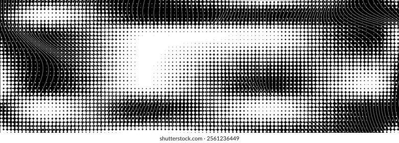 Background with monochrome dotted texture. Polka dot pattern template vector dots pattern