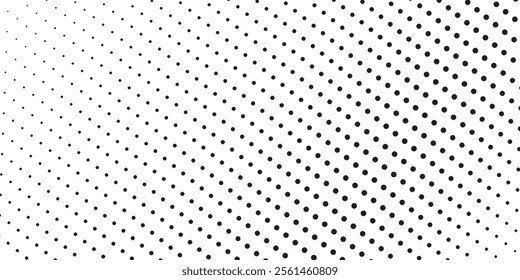 Background with monochrome dotted texture. Polka dot pattern template