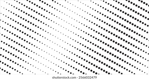 Background with monochrome dotted texture. Polka dot pattern template