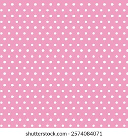 Background with monochrome dotted texture. Polka dot pattern template