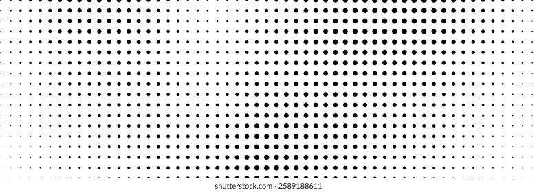 Background with monochrome dotted texture. Polka dot pattern template. vector ilustration